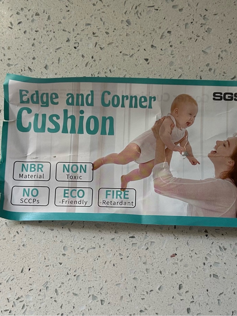 Gray Foam Corner Protector - Baby Safety Edge Guard
